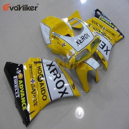 ABS Plastic Bodywork Set for 748 916 996 1996 1997 1998 1999 2000 2001 2002 yellow white motorcycle Fairing hull H2