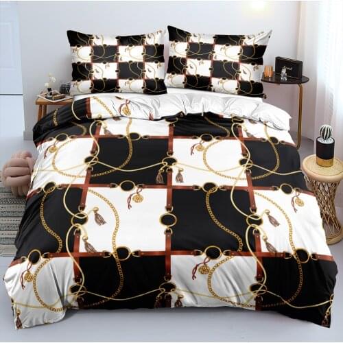 3D White Beddings Duvet Cover Set Comforter Covers Pillow Shames King Queen Full Twin Size Custom Design Baroque Bedding Sets