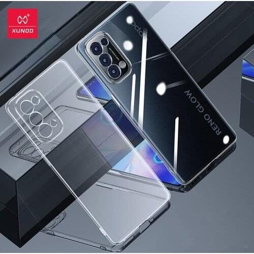 For OPPO Reno 5, Xundd Case For Reno 5 Pro Plus,Shockproof Transparent Fashion Airbags Soft Thin Phone Cover For OPPO Reno 5 Pro