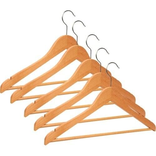 Wooden Rod Trousers Clothes Hanger 20 Pieces, Hangers, Cloth Hanger, Trousers Hanger