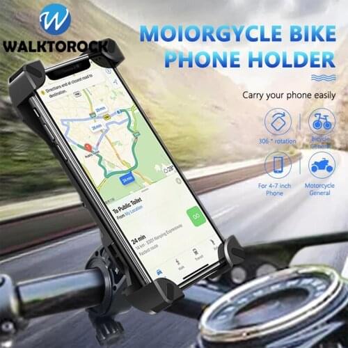 Bike Phone Holder 360 Degree Bicycle MTB Bike Handlebar Mount Holder Motorcycle Cellphone Bracket for iPhone Smart Phone GPS