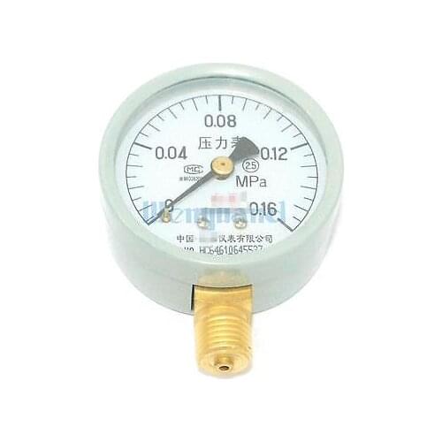 0-0.16Mpa Measurement Range Y-60 Radial Mount M14x1.5 Air Compressor Pressure Gauge Dial Diam 60mm Pneumatic Parts