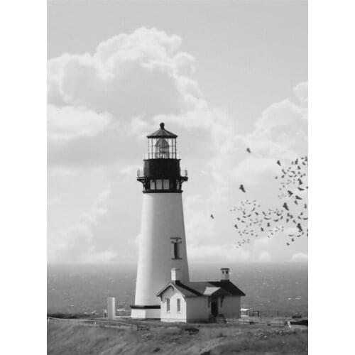 DIY Diamond Painting Lighthouse seaside scenery Diamond Embroidery Rhinestones Art Beaded Cross Stitch Kit Wall Decoration