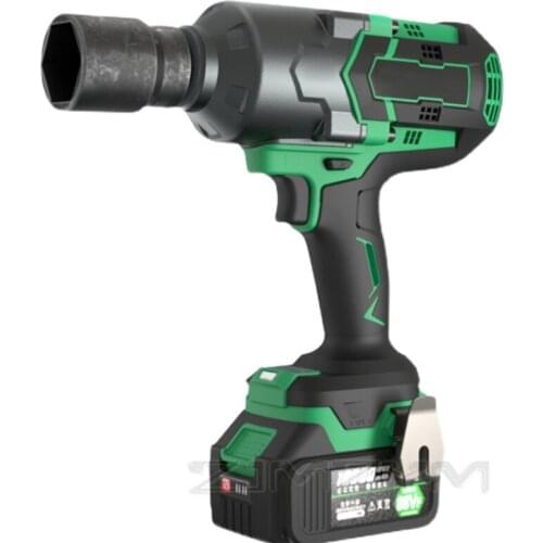 GST-8010 1300N.m Torque Brushless Electric Impact Wrench Hand-held Impact Wrench Cordless Rechargeable 1/2 Socket Wrench 68V