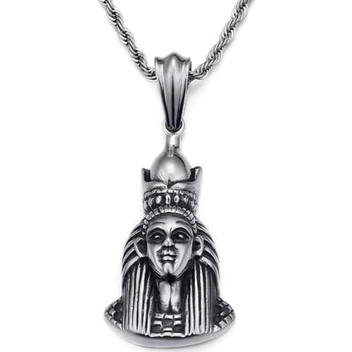 Titanium Steel Egyptian Goddess Pendant New Religion Ancient Egypt Pharaoh Mask Pendant