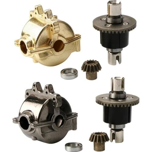 1/14 Scale RC Car Metal Differential And Gearbox Cover Kit For Wltoys 144001 124018 124019 RC Car Upgrade Parts