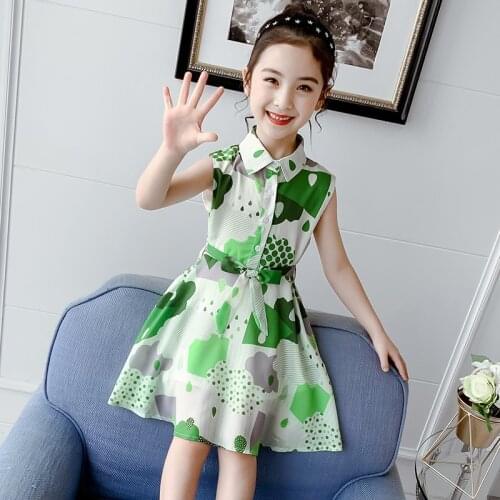 The New Korean Version of The Girls' Dress Kids Dresses for Girls Baby Girl Clothing