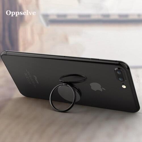 Oppselve Metal Mobile Phone Holder Universal 360 Degree Rotation Finger Ring Holder Magnetic Stand For iPhone 11 Pro Accessories