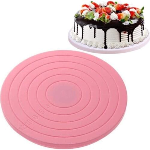 Cake Turntable Rotating Anti-skid Round Cake Stand Cake Decorating Rotary Table Kitchen DIY Pan Baking Tool Mold Accessories