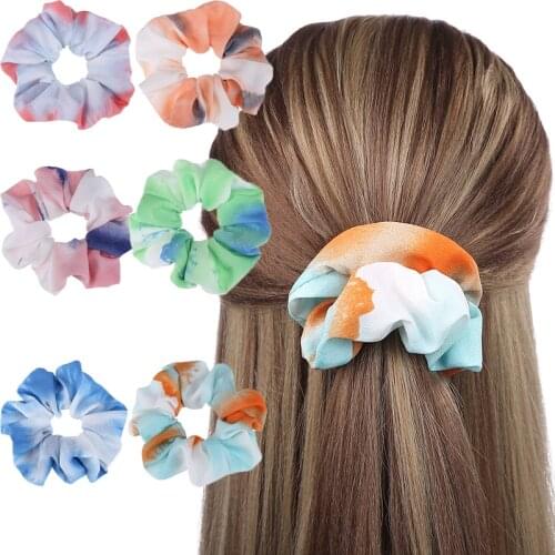 Western Polyester Large Intestine Hair band ropes for Women girls Hair ties Scrunchies Hair accessories headband Ponytail Holder