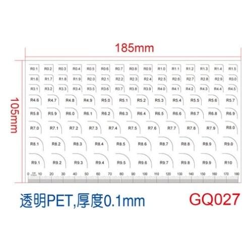 Factory Quality Inspection Standard Fillet Gauge Radius Diameter Measuring Instrument R Miter Square Angle Gauge