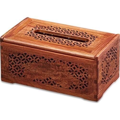 Vintage Box Tissue Boxes Office Storage Bathroom Decoration Wooden Tissue Box Holder Storage Rangement Household Eg50zj