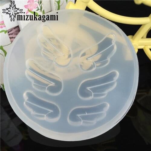 1pcs UV Resin Jewelry Liquid Silicone Mold Angel Wing Shape Resin Charms Molds For DIY Intersperse Decorate Making Jewelry