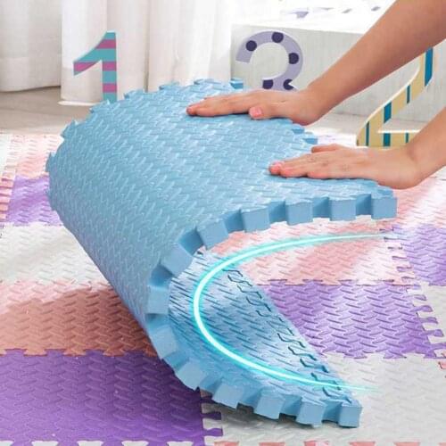 16Pcs Play Mat Anti-slip Interlock Square Exercise Tiles Floor Carpet for Children Room Baby Puzzle Mat Climbing Pad