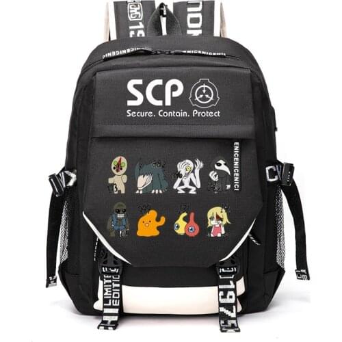 Anime Cosplay SCP Foundation 096 009 173 Outdoor Travel Rucksack Casual Schoolbag Student Backpacks