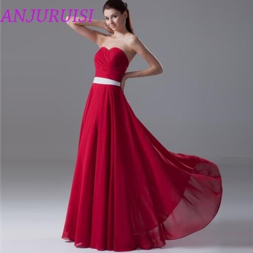 ANJURUISI Womens Evening Chiffon Dresses