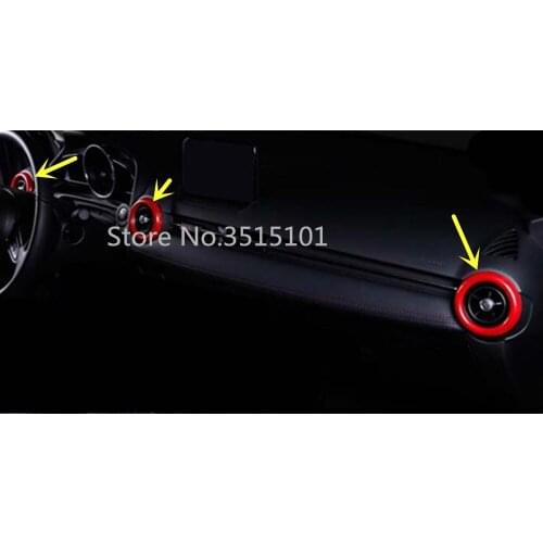 Car Trim Left Right Middle Side Air Conditioning Switch Instrument Console Outlet 3pcs For Mazda CX-3 CX3 2017 2018 2019 2020
