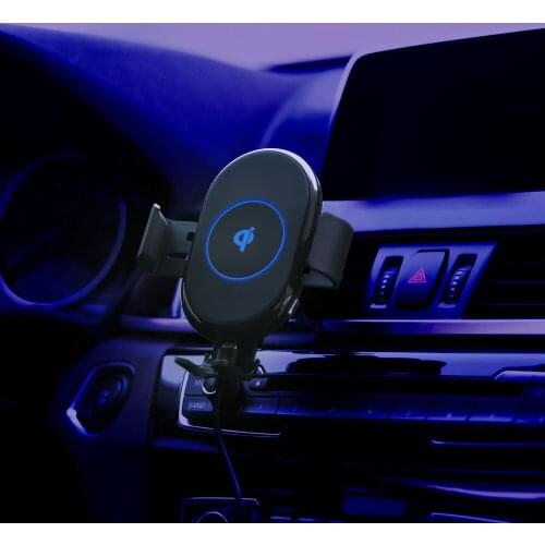 15W Automatic sensing Qi Car Wireless Charger for IPhone X Xiaomi Samsung Auto Clamping Fast Wireless Charging Car Holder Phone