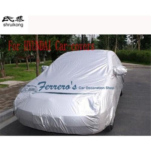 Car-covers Waterproof Sun UV Dust Rain Resistant Protection for HYUNDAI Solaris Verna ix35 25 Sonata 8 Elantra Avante Tucson