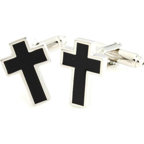YH-498 Novelty Cross, Caduceus Cufflinks -Factory Direct Wholesale