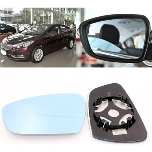 Large Vision Car Blue Side Rearview Mirror Glare Proof LED Lamp Heated Turn Single for Kia K3 2010-2020