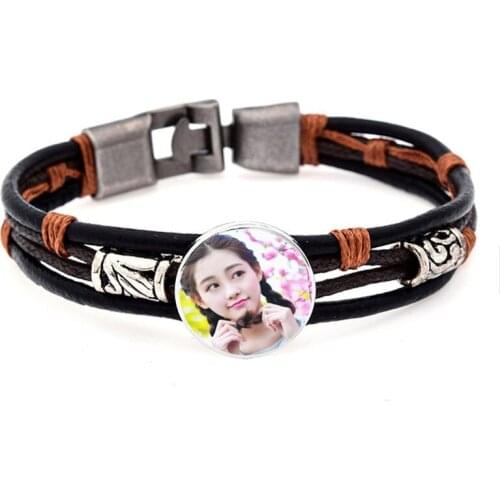 Retro bracelets for dye sublimation fashion retro vintage button bracelet fashion jewelry for women hot transfer jewelry