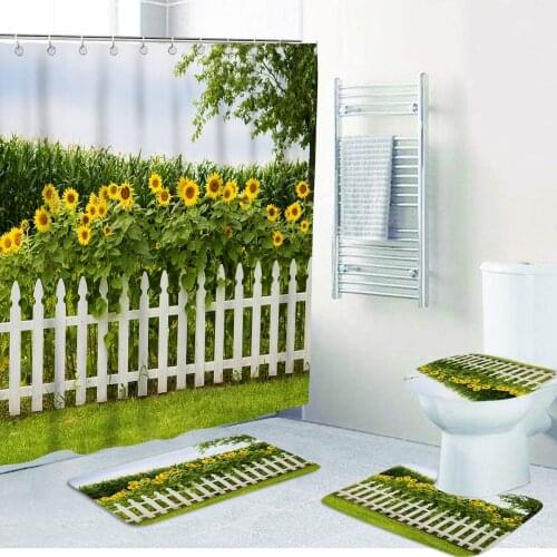 W Get Naked Black Polyester Fabric Shower Curtain Non-Slip Soft Bath Mat Toilet Lid Cover Rugs Letter Home Bathroom Decor Set