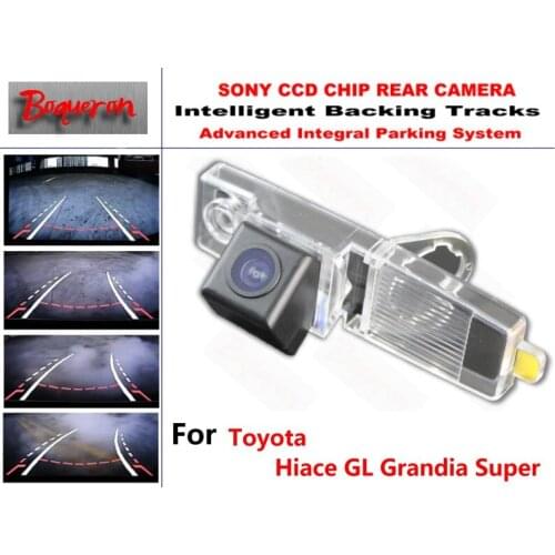 For Toyota Hiace GL Grandia Super CCD Car Backup Parking Camera Intelligent Tracks Dynamic Guidance Rear View Camera