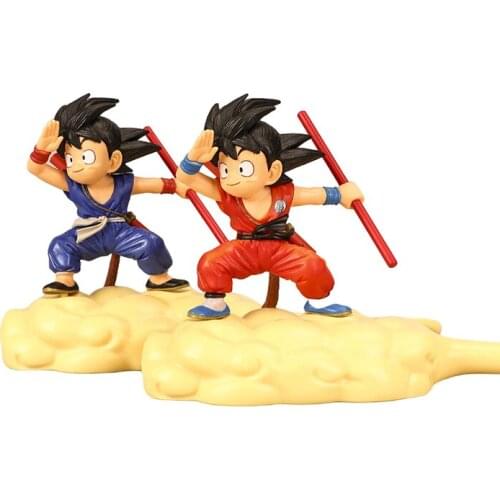 Dragon Ball Anime Action Figure Son Goku Figma Doll 11cm PVC Statue Super Saiyan Model Q Version Desktop Collection Children Toy