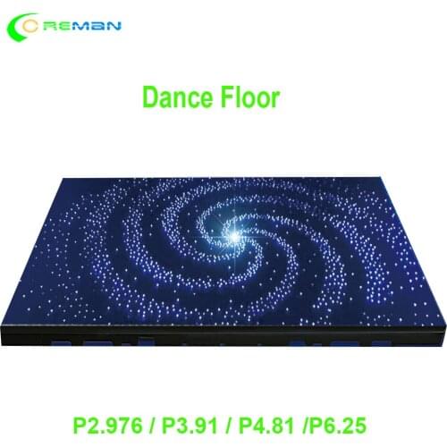 Audio Sound Interactive Video 3D dance floor party event led display screen panel 500X1000mm die casting P3.91 P4.81 P5.25 P2.9