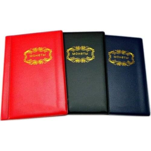 120 Pieces Coins Pocket Edition Collection Volume Storage Book 15*11CM Commemorative Coin Collection Multi-Color Empty Coin 1Pcs