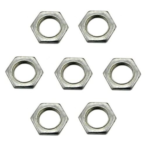 M8 pitch 1.0mm thin height fine thread nut Ceilling light fasten for hollow bolt LED DIY hanging outer nut inner hole screw