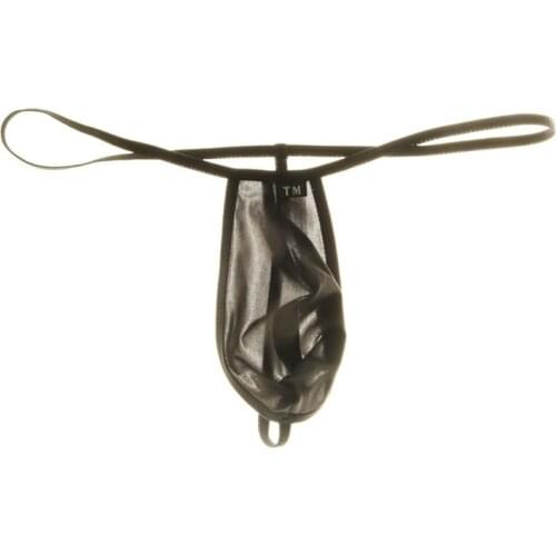 2019 Mens G Strings Sexy Low Rise Mens Thong Transparent Erotic Penis Pouch Panties Bikini Briefs Jockstrap Cueca Gay Underwear