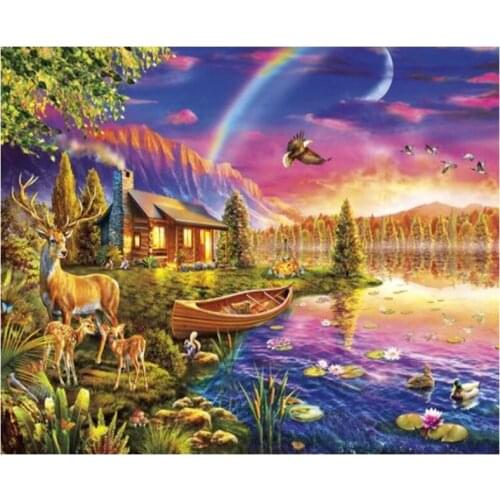 Diamond Painting Kit Landscape Diamond Painting 5D New Arrivals Cross Stitch Kit Diamond Painting Full Drill Round