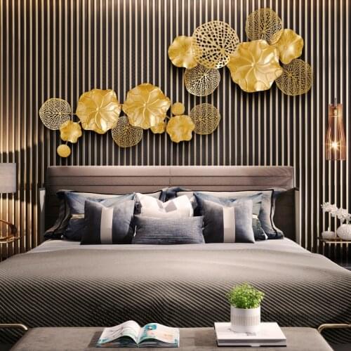 Wall hanging decor Sitting room background wall nordic home decoration accessories for living room 3D Wrought iron hang adorn