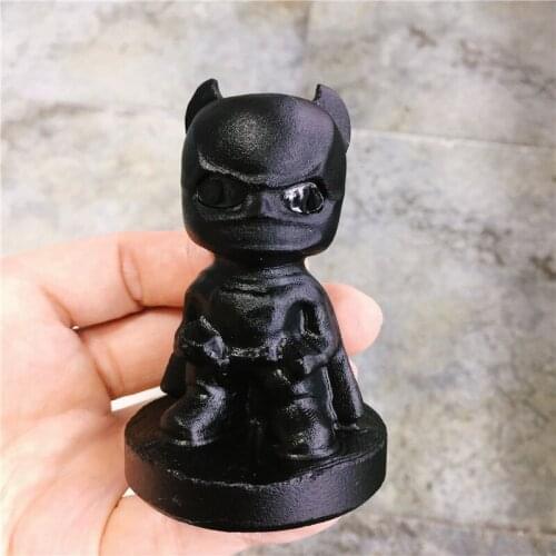 Natural Black Obsidian Crystal Stone Figure Statue Hand Carved Figurine Energy Crafts Home Decoration As Gift