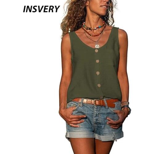 New Button Shirt Women Summer Vest V Neck Loose Shirt Plus Size Casual Office Lady T-shirt Pocket Tee Solid Tops Female 2021
