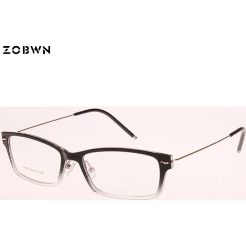 Очки Business glasses man women Rectangle очки женские square full rim TR90 frames super light steel wire temples for study girl