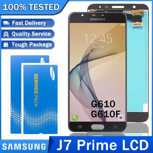 5.5'' Original New LCD for SAMSUNG Galaxy J7 Prime G610 G610F Super AMOLED Display Touch Screen Digitizer Repair Parts