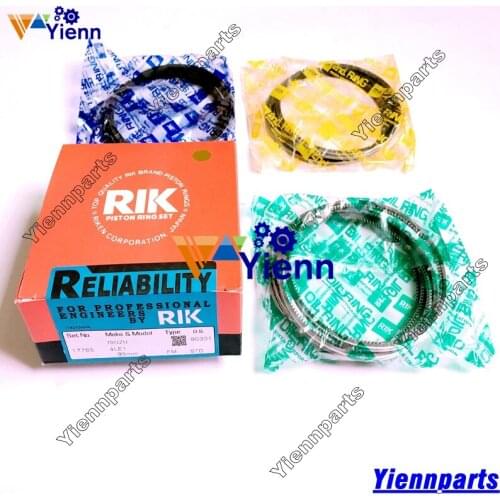 4LE1 4LE2 Piston Ring 8-097141208-0 For Isuzu HITAICHI EX55 And KOBEICO SK75 SR75 Excavators Diesel Engine Repair Parts