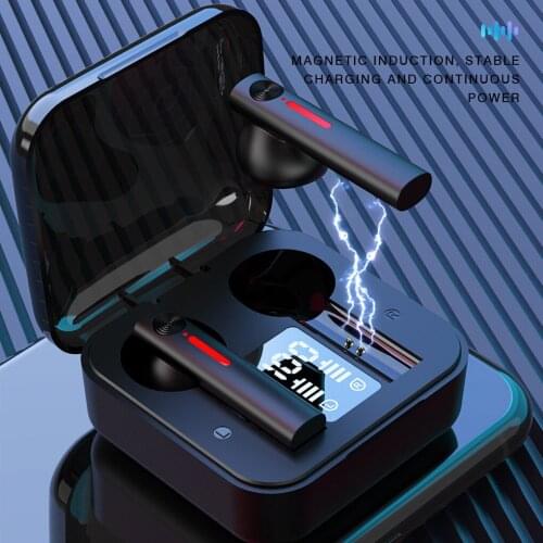 R20 TWS Earphone Bluetooth Wireless Headset Waterproof Deep Bass Earbuds True Wireless Stereo Headphone With Mic Sport Earphone