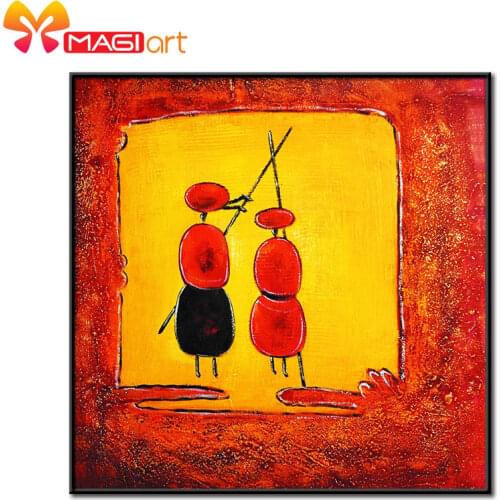 Cross stitch kits Embroidery needlework sets 11CT water soluble canvas patterns 14CT Abstract painting Double Sword-NCMP004