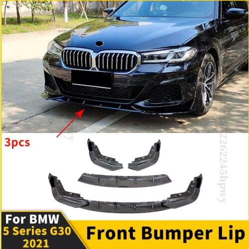 High Quality Exterior Part Front Bumper Lip Chin Decoration Tuning Accessories Splitter Cover For BMW 5 Series G30 2021