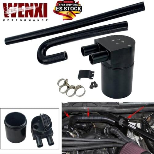 High Performance Black Aluminum Alloy Reservior Oil Catch Can Tank for BMW N54 335i 135i E90 E92 E82 2006-2010 WX-TK56