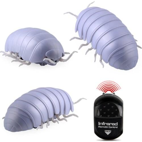 Funny Remote Control Insect Pillbug Plastic Infrared RC Bug Toys For Children Jokes Prank
