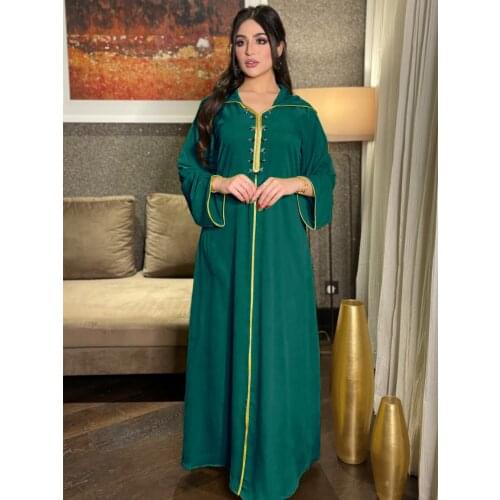 Ramadan Turkey Muslim hooded Dress Women Abaya Moroccan Kaftan Islamic Clothing india khimar Djellaba Dubai Jilbab Party Vestido