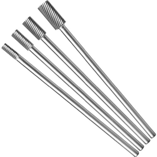 1PC 150mm Length Rotary Burrs Abrasive Tools Cylinder Type Grinding Head Tungsten Carbide 6mm Shank Longer Rotary File