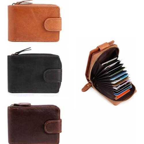 1 Piece Genuine Leather Fashion Card Id Holder Business Bank Credit Card Wallet Case Bag Cardholder Men Women Wallet For Card