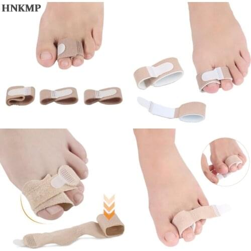 1pcs Toe Separators Straightener Correctors Foot Care Hallux Valgus Correction Bandage Fabric Gel Tube Gel Bunion Protector