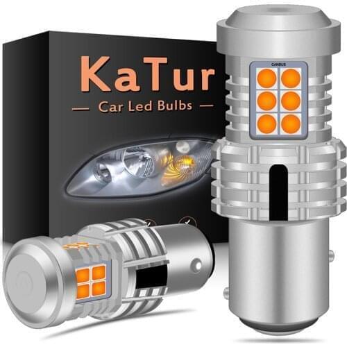 2pcs 2400Lm 1157 BAY15D led car Turn Signal Light bulbs led Canbus Error Free No Hyper Flash car light Amber White Red 12V 24V